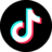 TikTok logo with a musical note and colorful neon outlines.